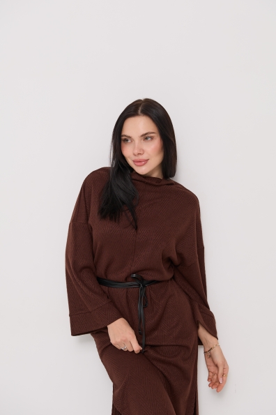 Купить Сукня "Сола" Міді Трикотаж Ангора дизайн 16407 оптом и в розницу