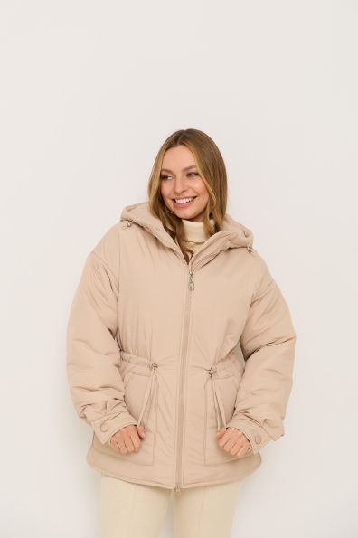 Куртка Інсайт 70  утеплена Плащівка Ammy 16420 Цвет: світло бежевий