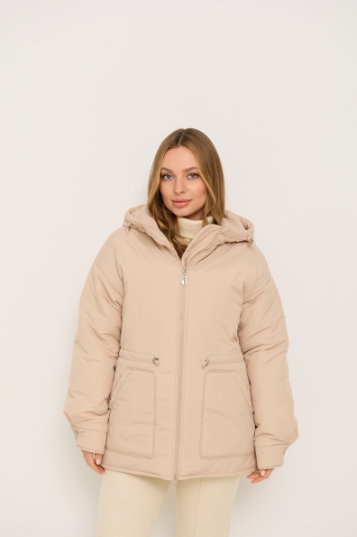 Куртка Інсайт 70  утеплена Плащівка Ammy 16420 Цвет: світло бежевий