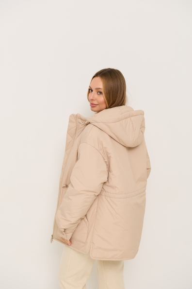Куртка Інсайт 70  утеплена Плащівка Ammy 16420 Цвет: світло бежевий