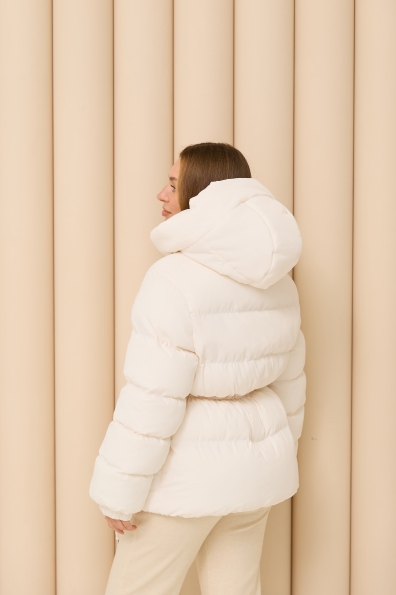 Куртка Монреаль 65_500 Плащевка Ammy с эко пухом 16164 Цвет: Молоко