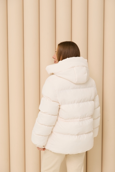 Куртка Монреаль 65_500 Плащевка Ammy с эко пухом 16164 Цвет: Молоко