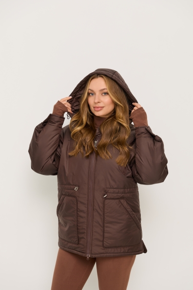 Куртка Інсайт 70 утеплена Плащівка Gloria 16495 Цвет: Шоколад