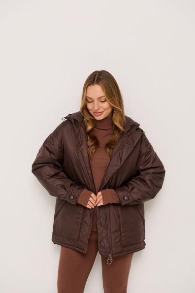 Куртка Інсайт 70 утеплена Плащівка Gloria 16495 Цвет: Шоколад
