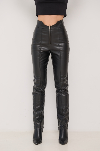 Легінси Ван Екошкіра на замші 16201 Цвет: Чорний