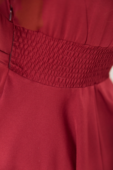 Сукня Мері Міні  3/4 Костюмка креп стрейч 16499 Цвет: Марсала 9