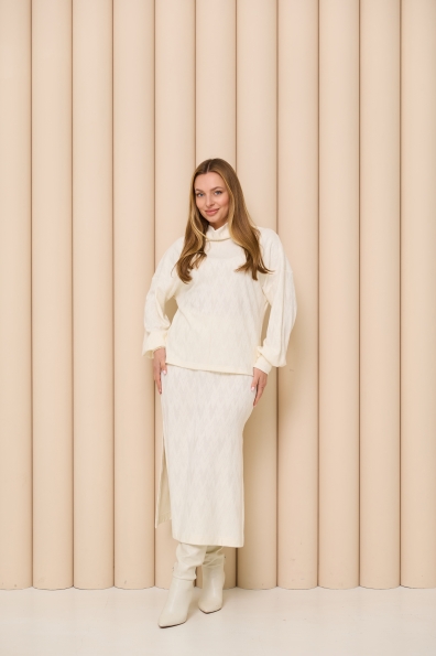 Купити Костюм "Фльор" Трикотаж Ангора дизайн 16474 оптом і в роздріб