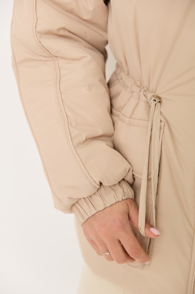 Куртка Бренд Лайт 72 Плащівка Ammy утеплена 16506 Цвет: світло бежевий