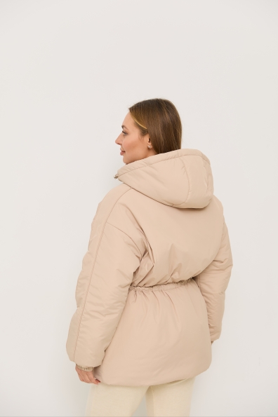 Куртка Бренд Лайт 72 Плащівка Ammy утеплена 16506 Цвет: світло бежевий