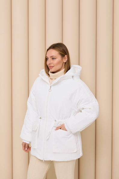 Куртка Бренд Лайт 72 Плащівка Ammy утеплена 16506 Цвет: молоко