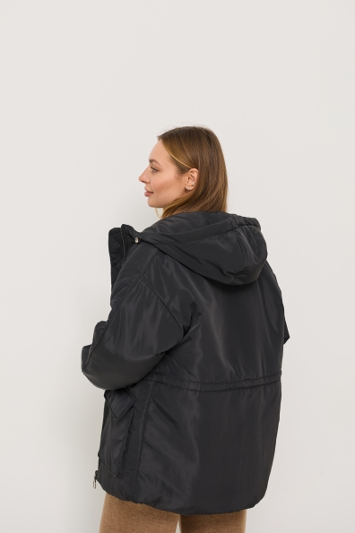 Куртка Бренд Лайт 72 Плащівка Ammy утеплена 16506 Цвет: Чорний