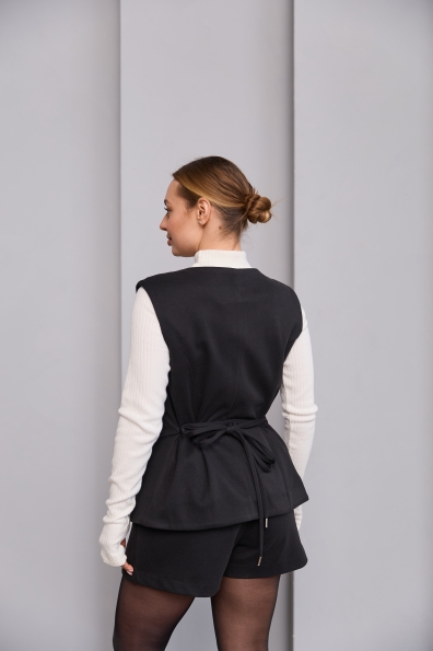 Жилет Сапфір Трикотаж Алекс вовна 16570 Цвет: Чорний