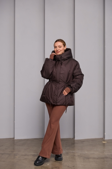 Куртка Далас 65 250 Плащевка Ammy 16466 Цвет: Шоколад