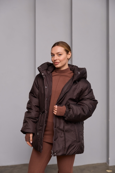 Куртка Далас 65 250 Плащевка Ammy 16466 Цвет: Шоколад