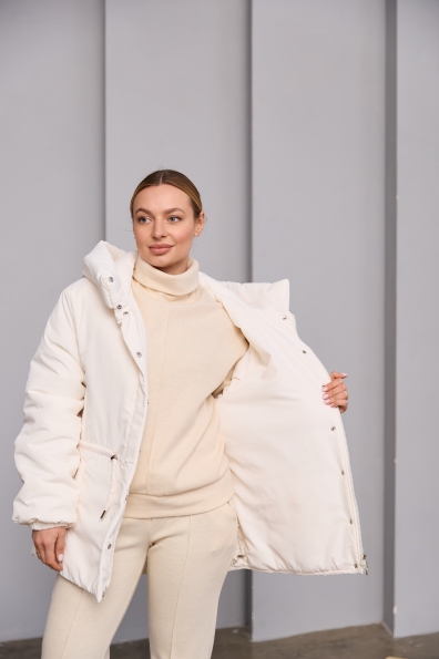 Куртка Далас 65 250 Плащевка Ammy 16466 Цвет: Молоко