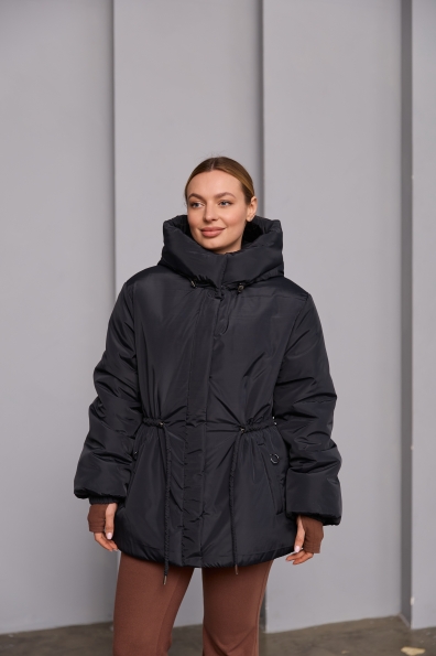 Куртка Далас 65 250 Плащевка Ammy 16466 Цвет: Чорний