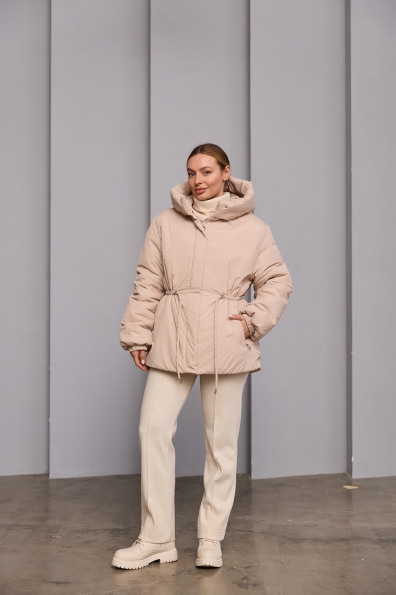 Куртка Далас 65 250 Плащевка Ammy 16466 Цвет: світло бежевий