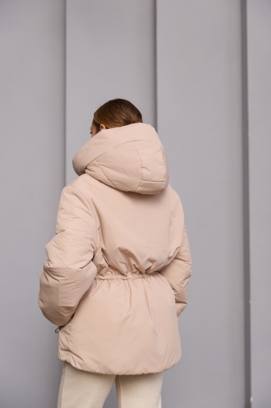 Куртка Далас 65 250 Плащевка Ammy 16466 Цвет: світло бежевий