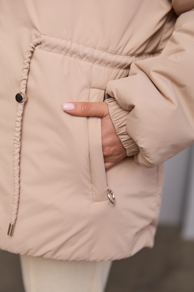 Куртка Далас 65 250 Плащевка Ammy 16466 Цвет: світло бежевий