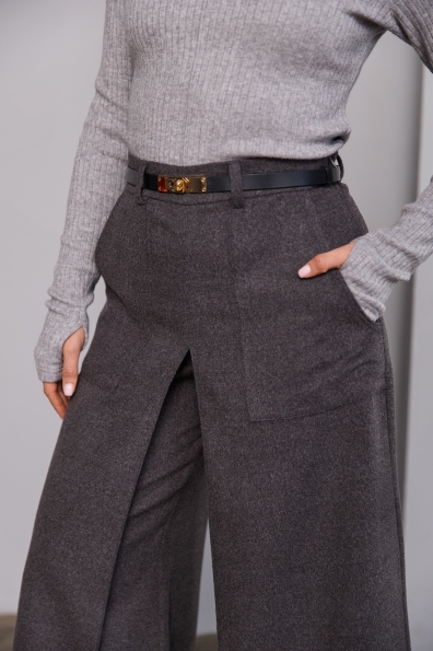 Штани Ріволі Вовна Меріно 16493 Цвет: темно сірий