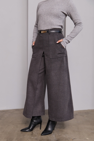 Штани Ріволі Вовна Меріно 16493 Цвет: темно сірий