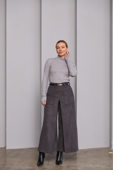 Штани Ріволі Вовна Меріно 16493 Цвет: темно сірий