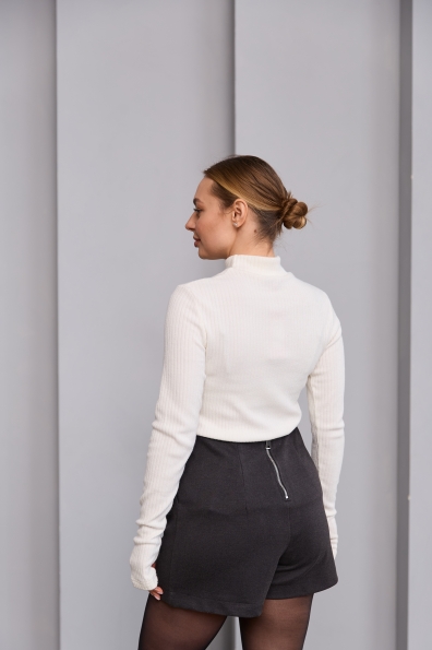 Спідниця - шорти Лана Трикотаж Алекс вовна 16572 Цвет: Темно сірий 2