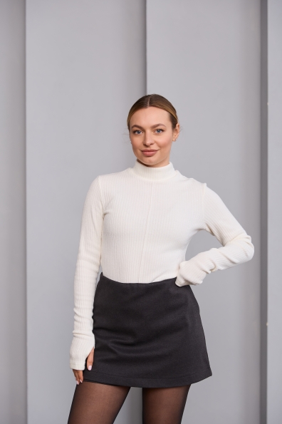 Спідниця - шорти Лана Трикотаж Алекс вовна 16572 Цвет: Темно сірий 2