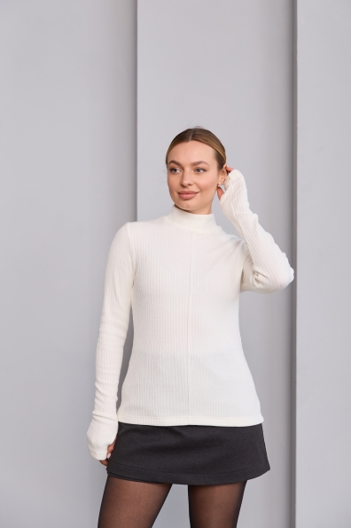 Купити Гольф "Аманда" Трикотаж Ангора смужка середня 16485 оптом і в роздріб