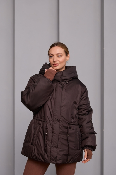 Куртка Далас 65_Z250 Плащевка Gloria 16568 Цвет: Шоколад