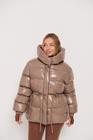 Куртка Монреаль 65_500 Плащівка Монклер з еко пухом 16558 Цвет: Какао