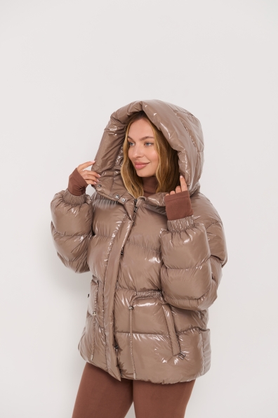 Куртка Монреаль 65_500 Плащівка Монклер з еко пухом 16558 Цвет: Какао
