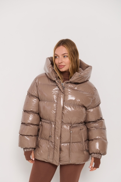 Куртка Монреаль 65_500 Плащівка Монклер з еко пухом 16558 Цвет: Какао