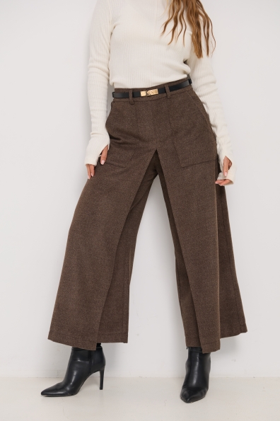Штани Ріволі Вовна Меріно 16493 Цвет: Шоколад