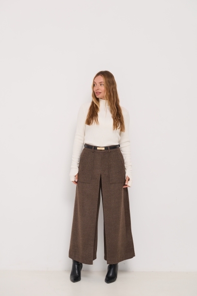 Штани Ріволі Вовна Меріно 16493 Цвет: Шоколад