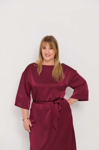 Сукня Алла Донна 115 3/4 Шовк Дабл 16576 Цвет: Марсала