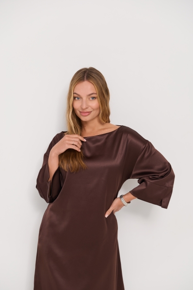 Сукня Алла 120 3/4 Шовк Дабл 16512 Цвет: Шоколад