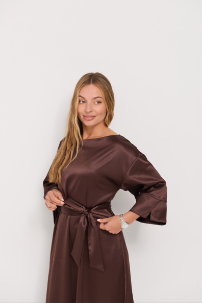 Сукня Алла 120 3/4 Шовк Дабл 16512 Цвет: Шоколад
