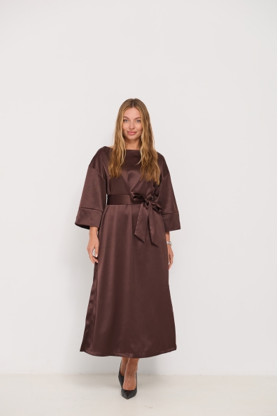 Сукня Алла 120 3/4 Шовк Дабл 16512 Цвет: Шоколад