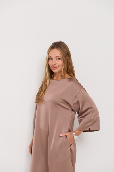Сукня Алла 120 3/4 Шовк Дабл 16512 Цвет: Мокко
