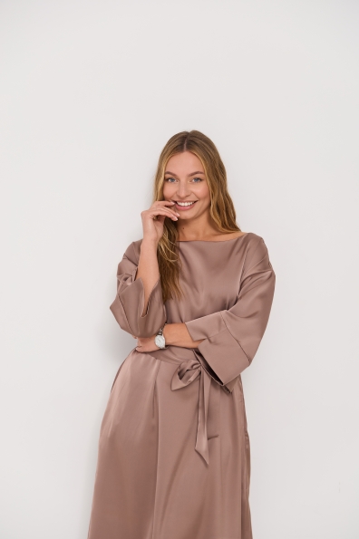 Сукня Алла 120 3/4 Шовк Дабл 16512 Цвет: Мокко
