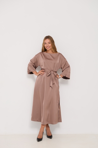 Сукня Алла 120 3/4 Шовк Дабл 16512 Цвет: Мокко