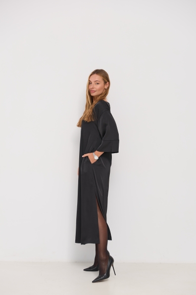 Сукня Алла 120 3/4 Шовк Дабл 16512 Цвет: Чорний