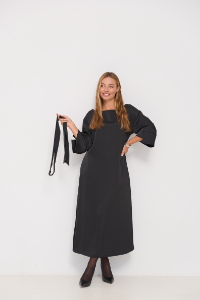 Сукня Алла 120 3/4 Шовк Дабл 16512 Цвет: Чорний