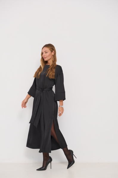 Сукня Алла 120 3/4 Шовк Дабл 16512 Цвет: Чорний
