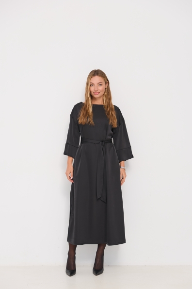Сукня Алла 120 3/4 Шовк Дабл 16512 Цвет: Чорний