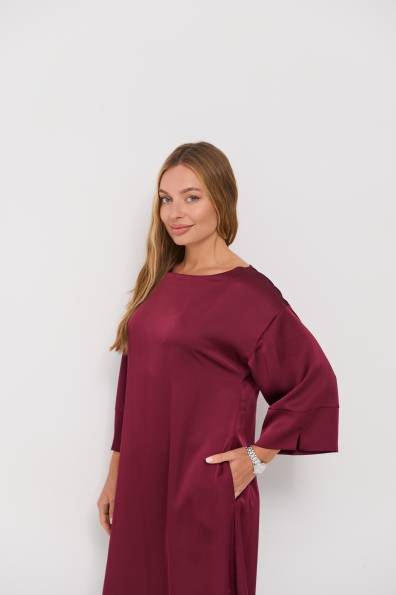 Сукня Алла 120 3/4 Шовк Дабл 16512 Цвет: марсала