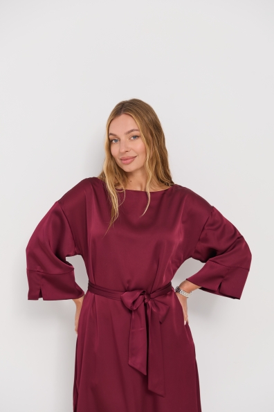 Сукня Алла 120 3/4 Шовк Дабл 16512 Цвет: марсала