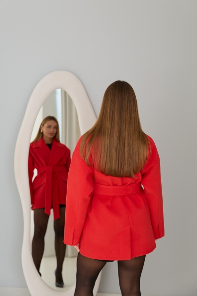 Пальто Лайф Екокашемір 16619 Цвет: Червоний 20