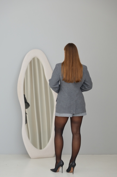 Пальто Вега 70 Кашемір Турецький 16621 Цвет: Сірий